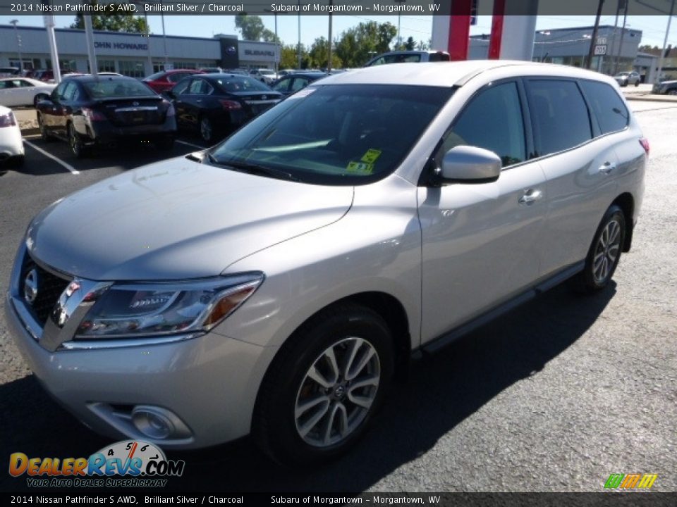 2014 Nissan Pathfinder S AWD Brilliant Silver / Charcoal Photo #12