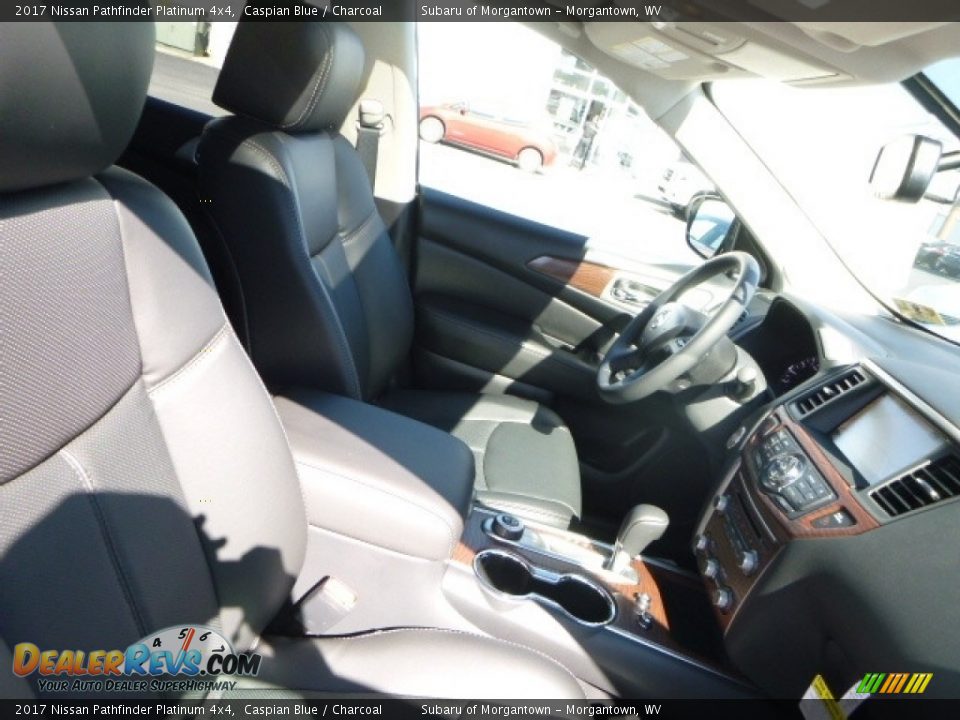 2017 Nissan Pathfinder Platinum 4x4 Caspian Blue / Charcoal Photo #4