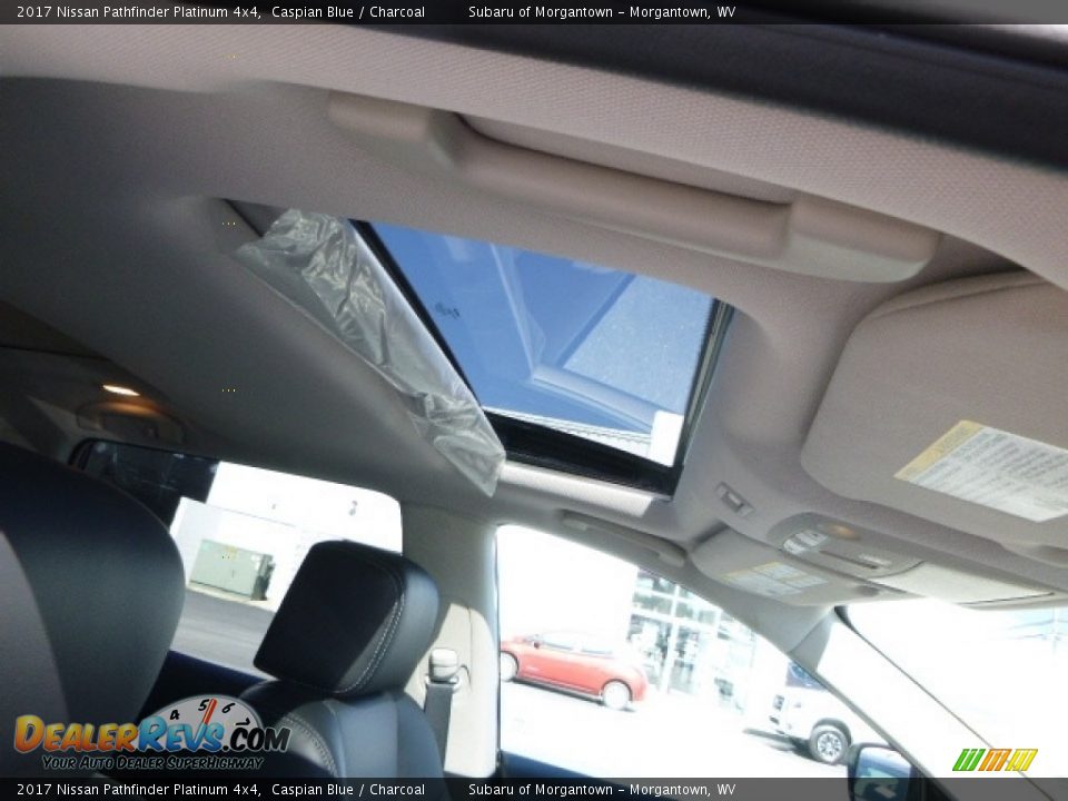 2017 Nissan Pathfinder Platinum 4x4 Caspian Blue / Charcoal Photo #5