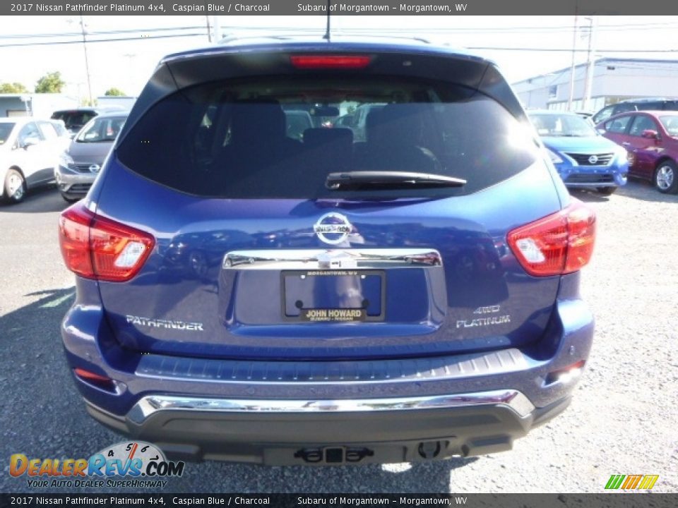 2017 Nissan Pathfinder Platinum 4x4 Caspian Blue / Charcoal Photo #10