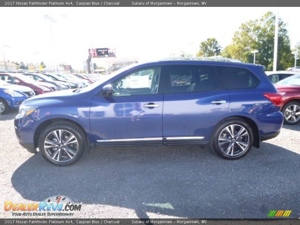 2017 Nissan Pathfinder Platinum 4x4 Caspian Blue / Charcoal Photo #12