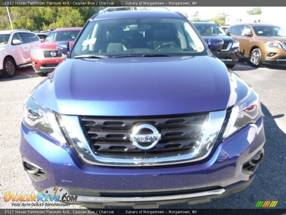 2017 Nissan Pathfinder Platinum 4x4 Caspian Blue / Charcoal Photo #14