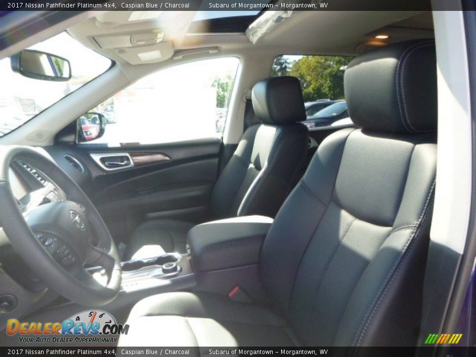 2017 Nissan Pathfinder Platinum 4x4 Caspian Blue / Charcoal Photo #15