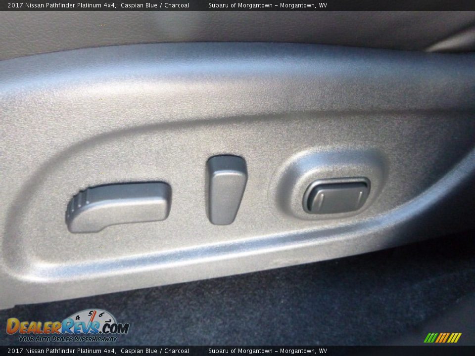 2017 Nissan Pathfinder Platinum 4x4 Caspian Blue / Charcoal Photo #17