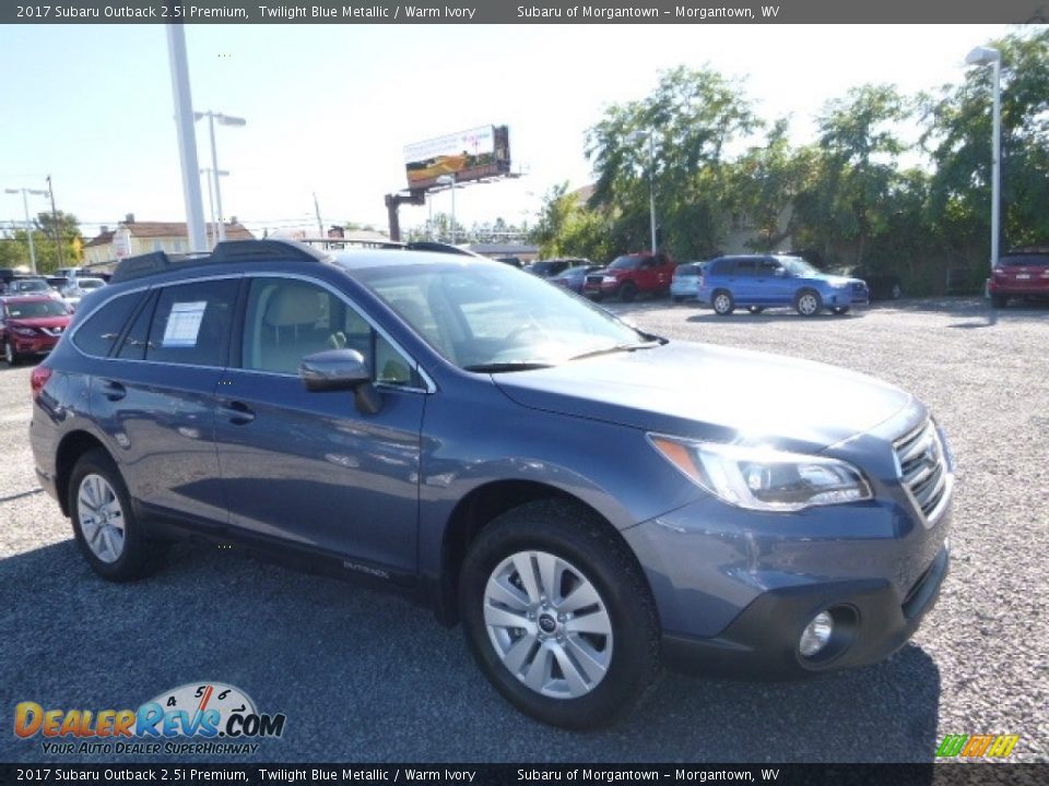 2017 Subaru Outback 2.5i Premium Twilight Blue Metallic / Warm Ivory Photo #1
