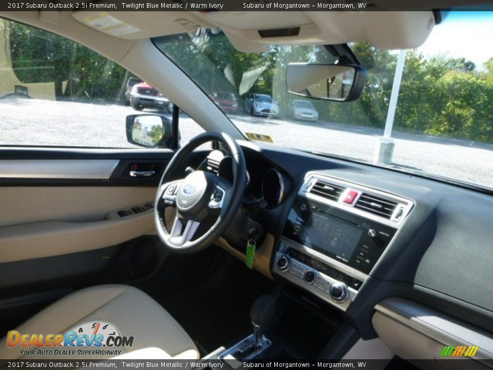2017 Subaru Outback 2.5i Premium Twilight Blue Metallic / Warm Ivory Photo #4