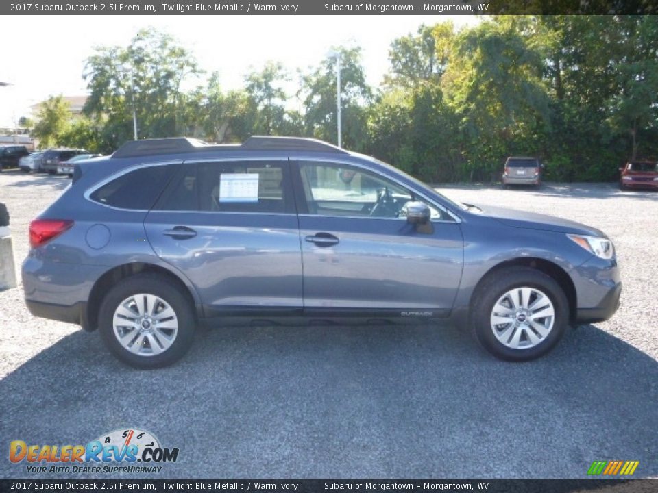 2017 Subaru Outback 2.5i Premium Twilight Blue Metallic / Warm Ivory Photo #6