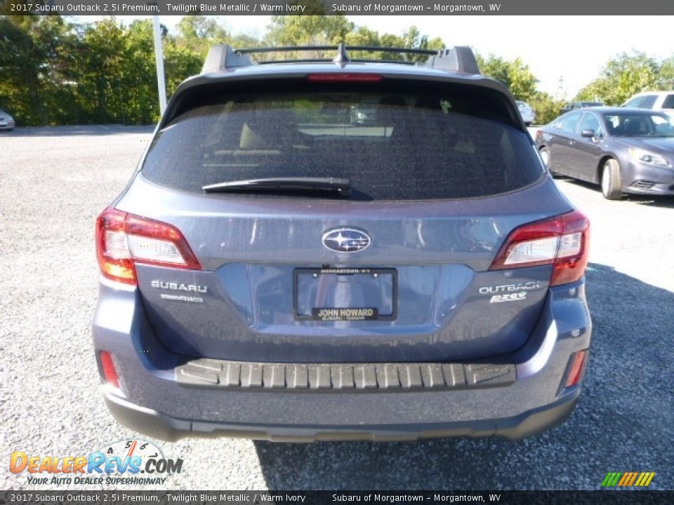 2017 Subaru Outback 2.5i Premium Twilight Blue Metallic / Warm Ivory Photo #8