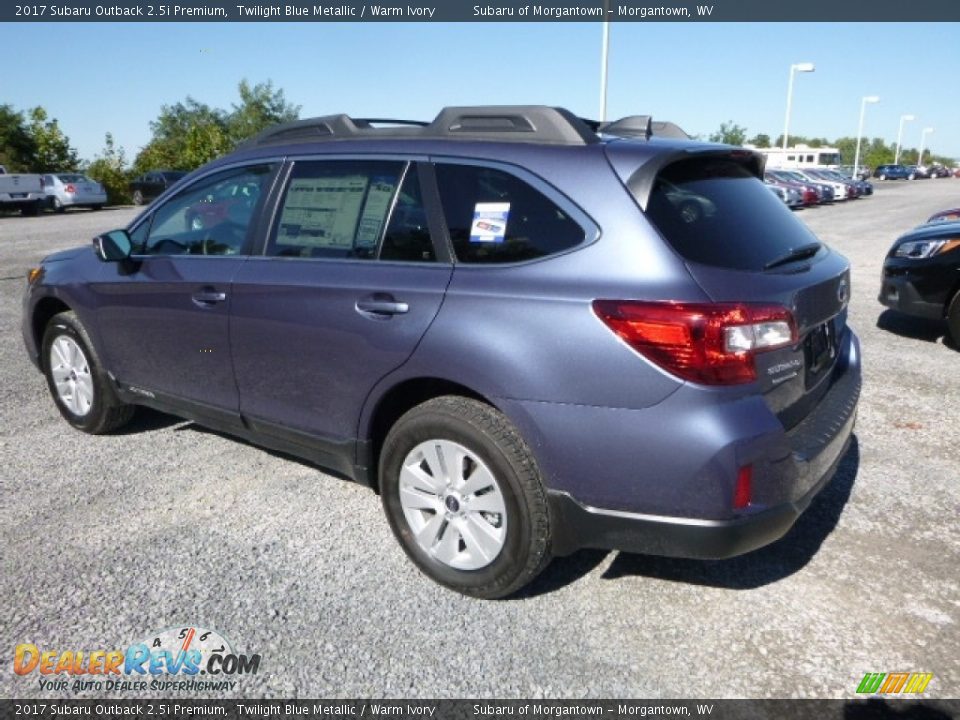 2017 Subaru Outback 2.5i Premium Twilight Blue Metallic / Warm Ivory Photo #9