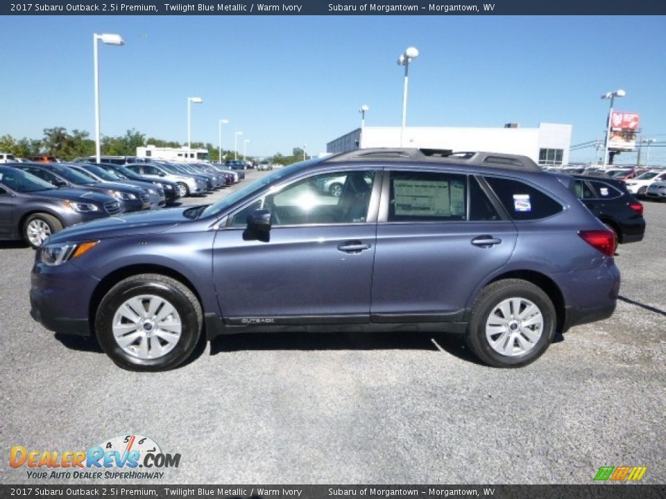 2017 Subaru Outback 2.5i Premium Twilight Blue Metallic / Warm Ivory Photo #10