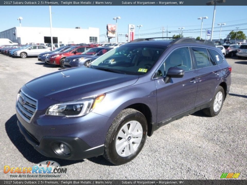 2017 Subaru Outback 2.5i Premium Twilight Blue Metallic / Warm Ivory Photo #11