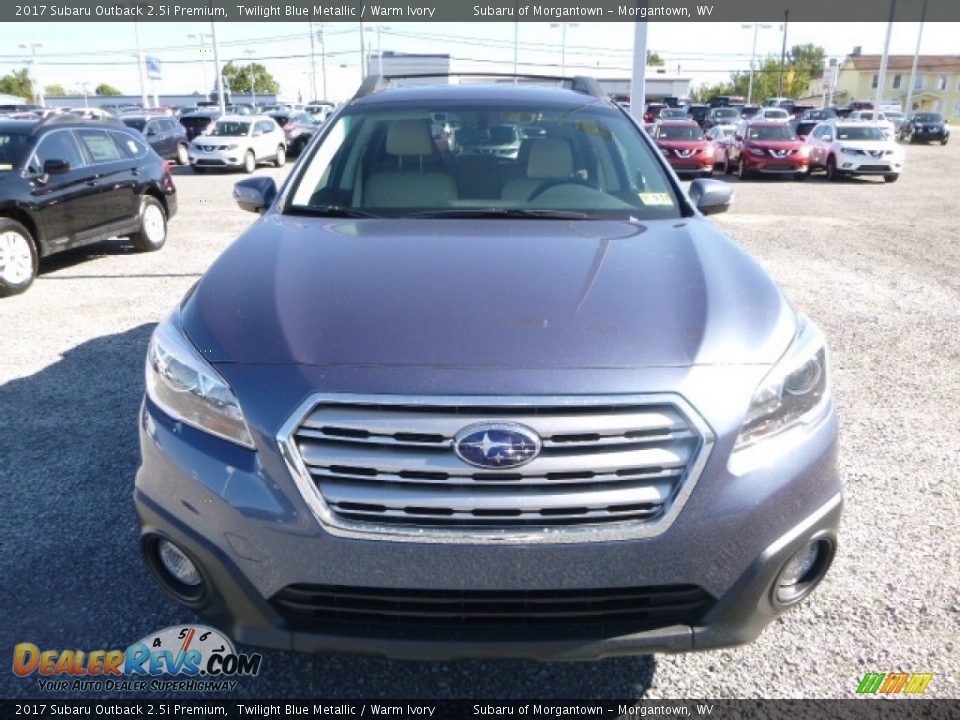 2017 Subaru Outback 2.5i Premium Twilight Blue Metallic / Warm Ivory Photo #12