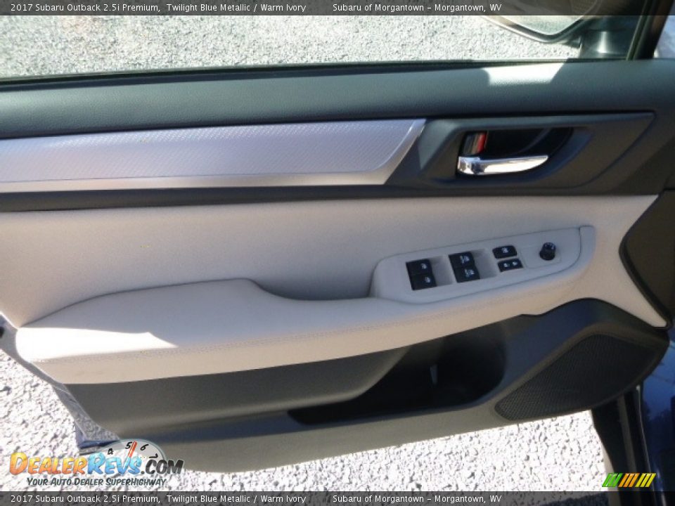 2017 Subaru Outback 2.5i Premium Twilight Blue Metallic / Warm Ivory Photo #14