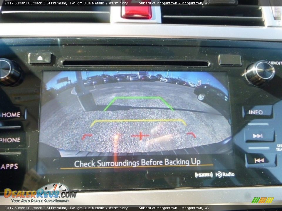 2017 Subaru Outback 2.5i Premium Twilight Blue Metallic / Warm Ivory Photo #17