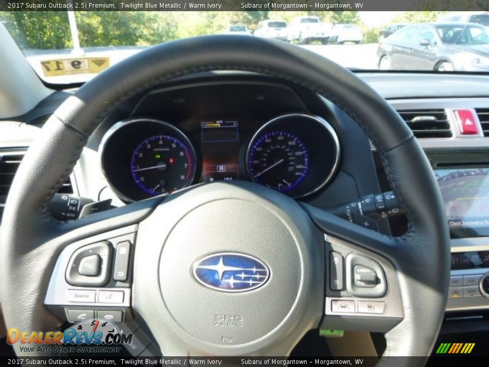 2017 Subaru Outback 2.5i Premium Twilight Blue Metallic / Warm Ivory Photo #19