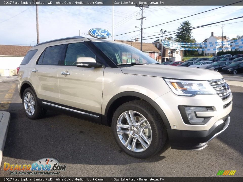 Front 3/4 View of 2017 Ford Explorer Limited 4WD Photo #3