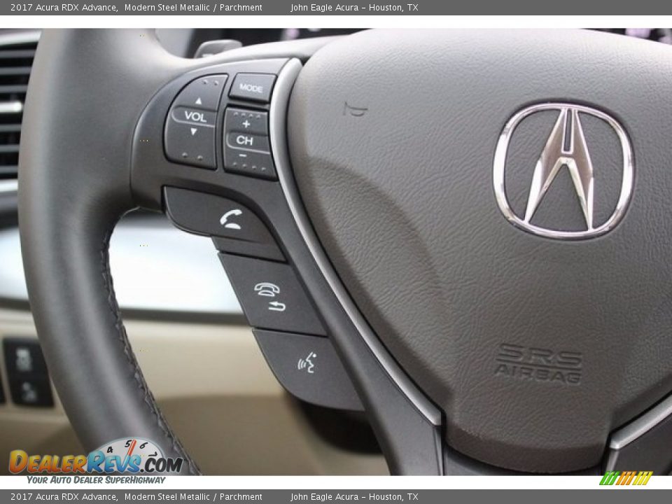 2017 Acura RDX Advance Modern Steel Metallic / Parchment Photo #36