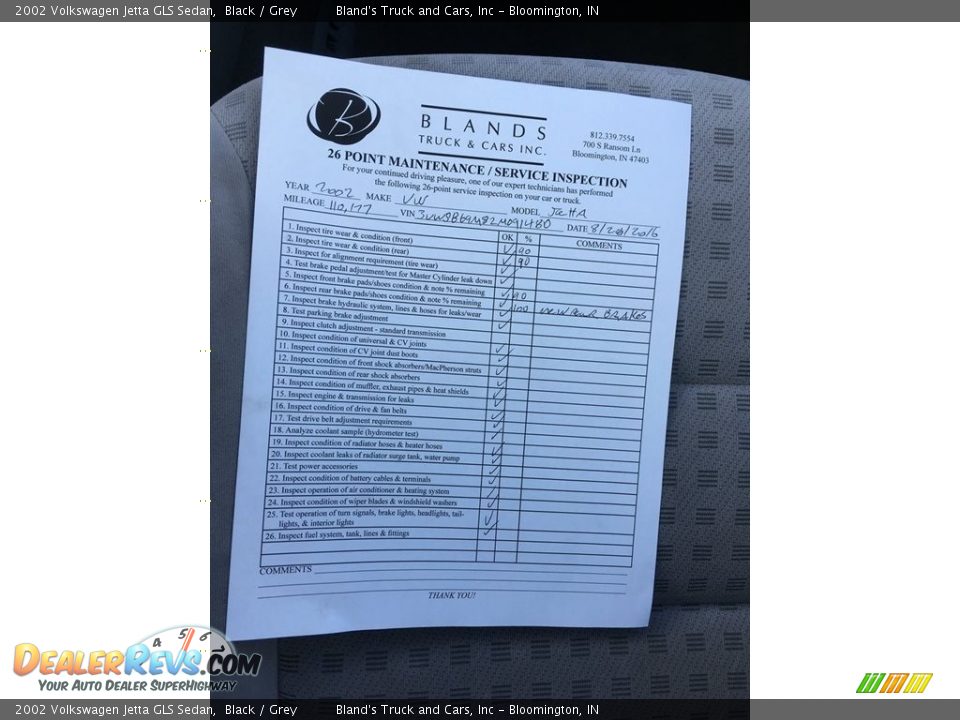 2002 Volkswagen Jetta GLS Sedan Black / Grey Photo #9