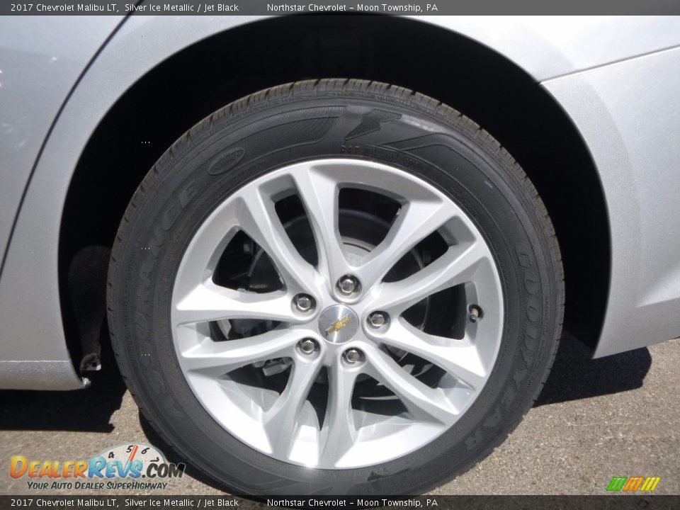 2017 Chevrolet Malibu LT Silver Ice Metallic / Jet Black Photo #9