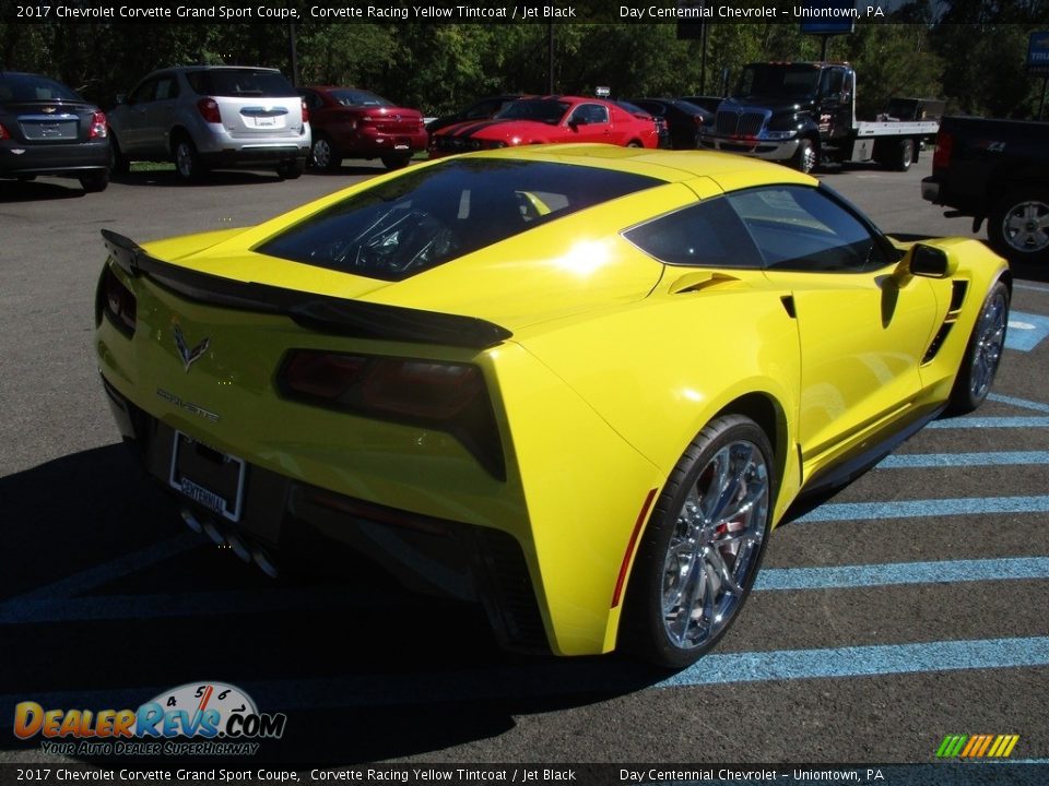 2017 Chevrolet Corvette Grand Sport Coupe Corvette Racing Yellow Tintcoat / Jet Black Photo #6