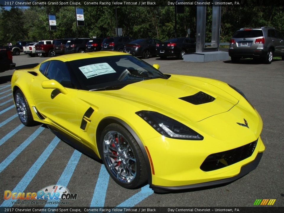 2017 Chevrolet Corvette Grand Sport Coupe Corvette Racing Yellow Tintcoat / Jet Black Photo #9