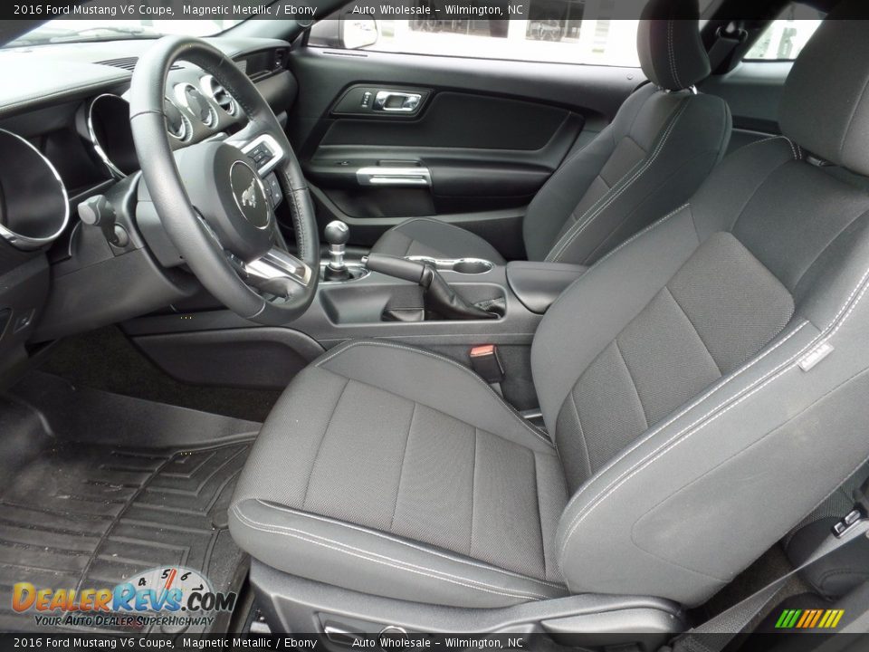 2016 Ford Mustang V6 Coupe Magnetic Metallic / Ebony Photo #11