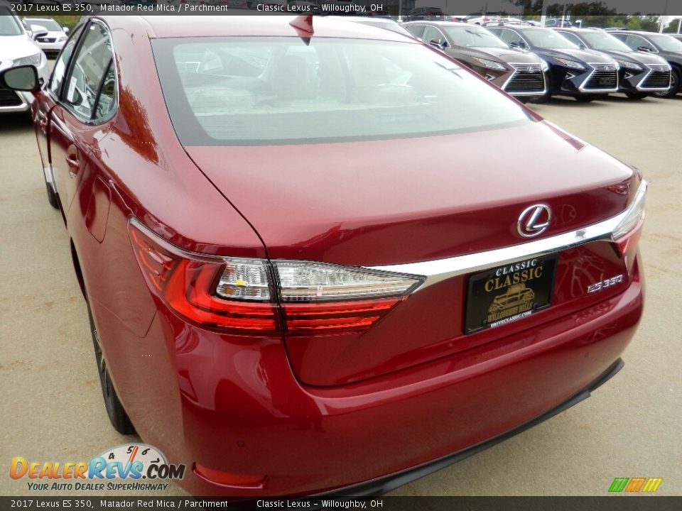 2017 Lexus ES 350 Matador Red Mica / Parchment Photo #3