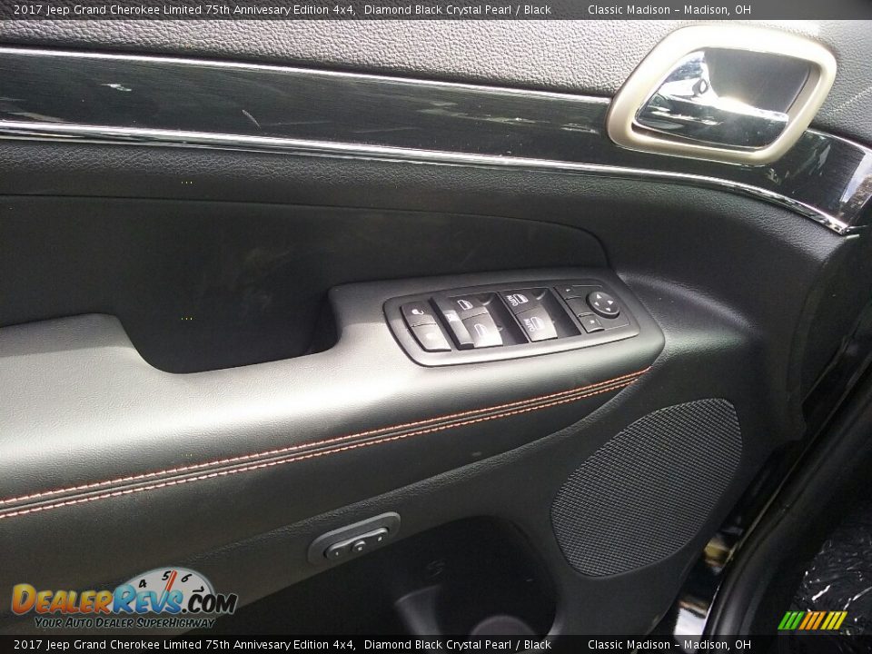 2017 Jeep Grand Cherokee Limited 75th Annivesary Edition 4x4 Diamond Black Crystal Pearl / Black Photo #3