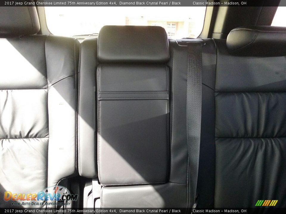 2017 Jeep Grand Cherokee Limited 75th Annivesary Edition 4x4 Diamond Black Crystal Pearl / Black Photo #10