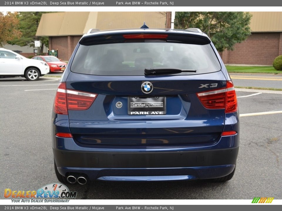 2014 BMW X3 xDrive28i Deep Sea Blue Metallic / Mojave Photo #4