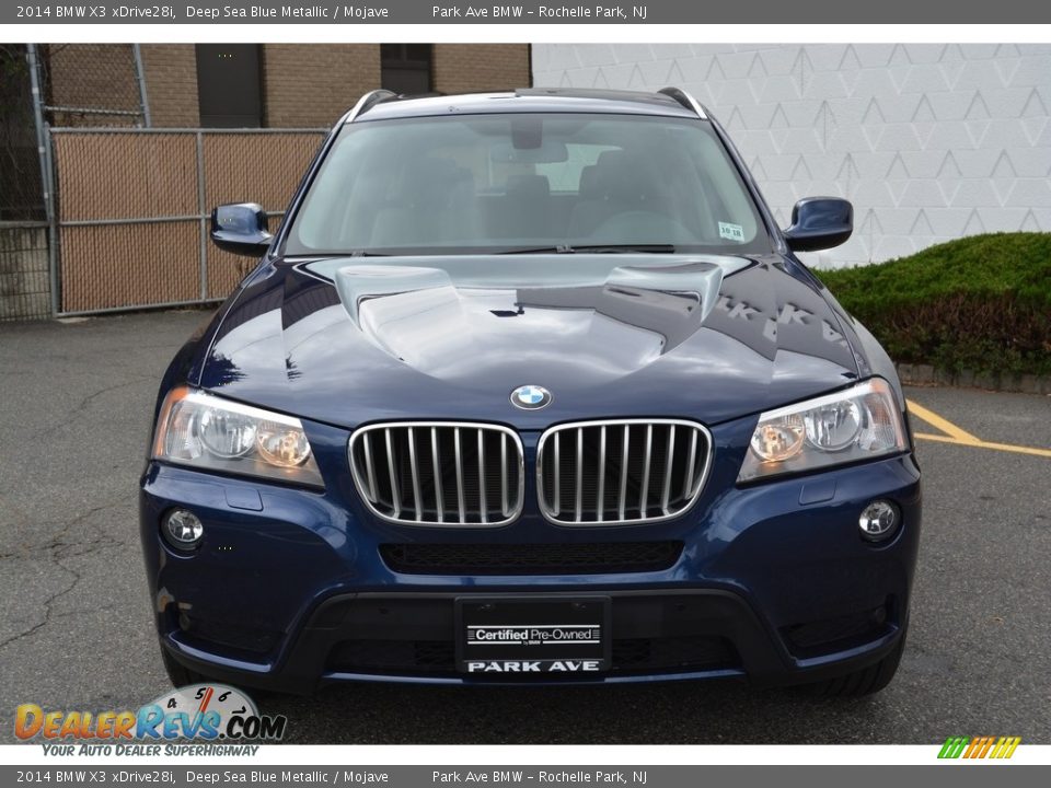 2014 BMW X3 xDrive28i Deep Sea Blue Metallic / Mojave Photo #7