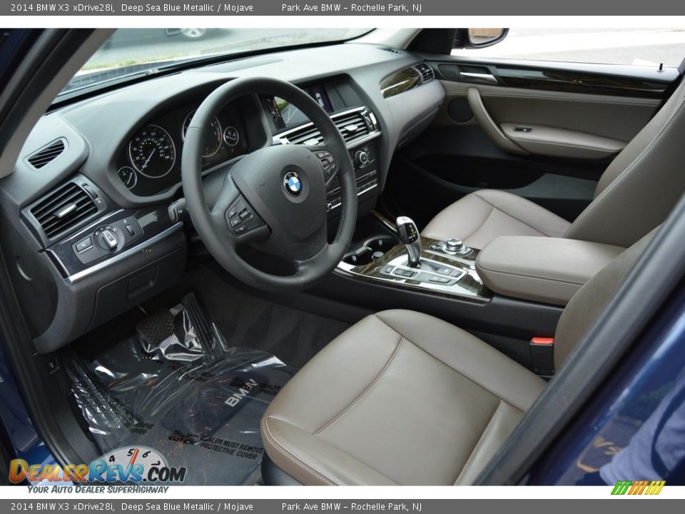 2014 BMW X3 xDrive28i Deep Sea Blue Metallic / Mojave Photo #10
