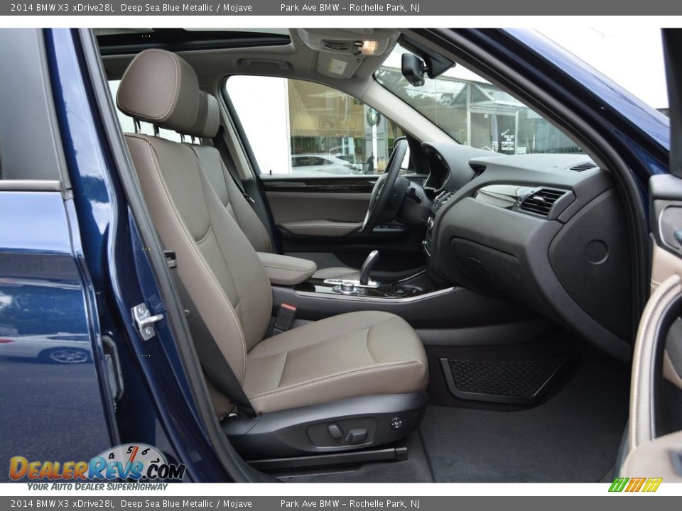 2014 BMW X3 xDrive28i Deep Sea Blue Metallic / Mojave Photo #28