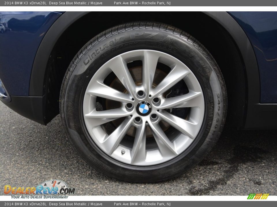 2014 BMW X3 xDrive28i Deep Sea Blue Metallic / Mojave Photo #32
