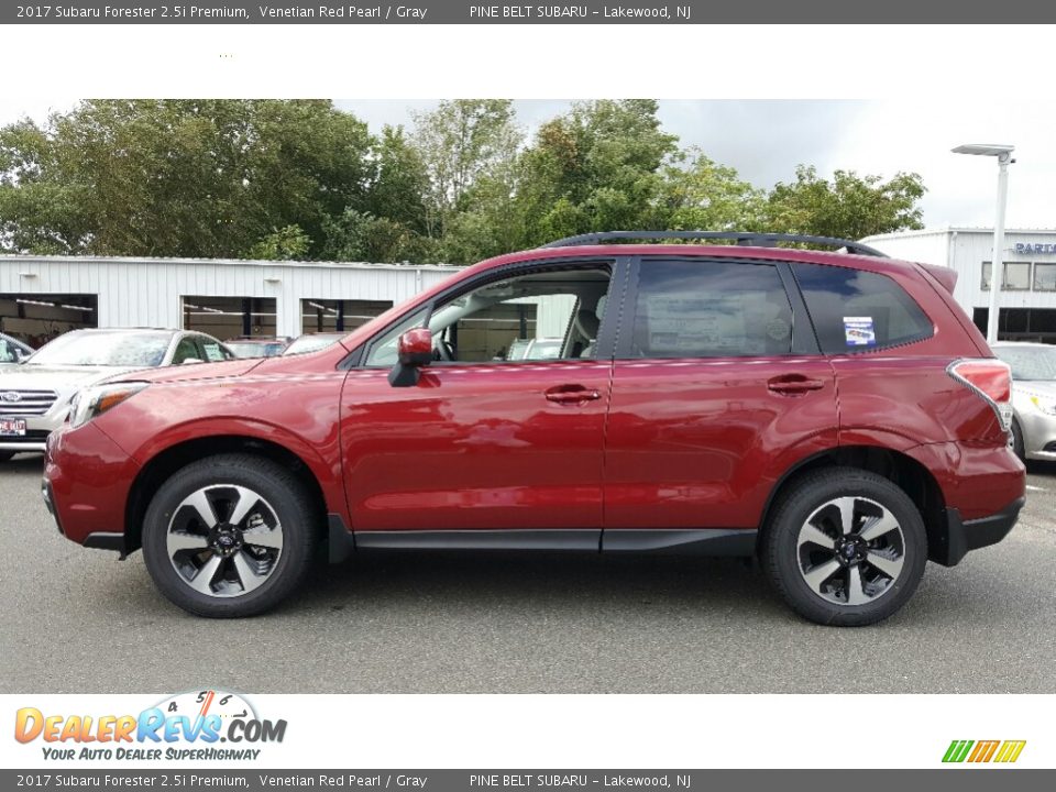 2017 Subaru Forester 2.5i Premium Venetian Red Pearl / Gray Photo #3