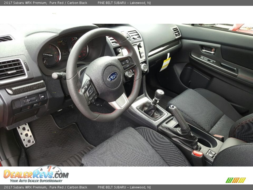 Carbon Black Interior - 2017 Subaru WRX Premium Photo #9