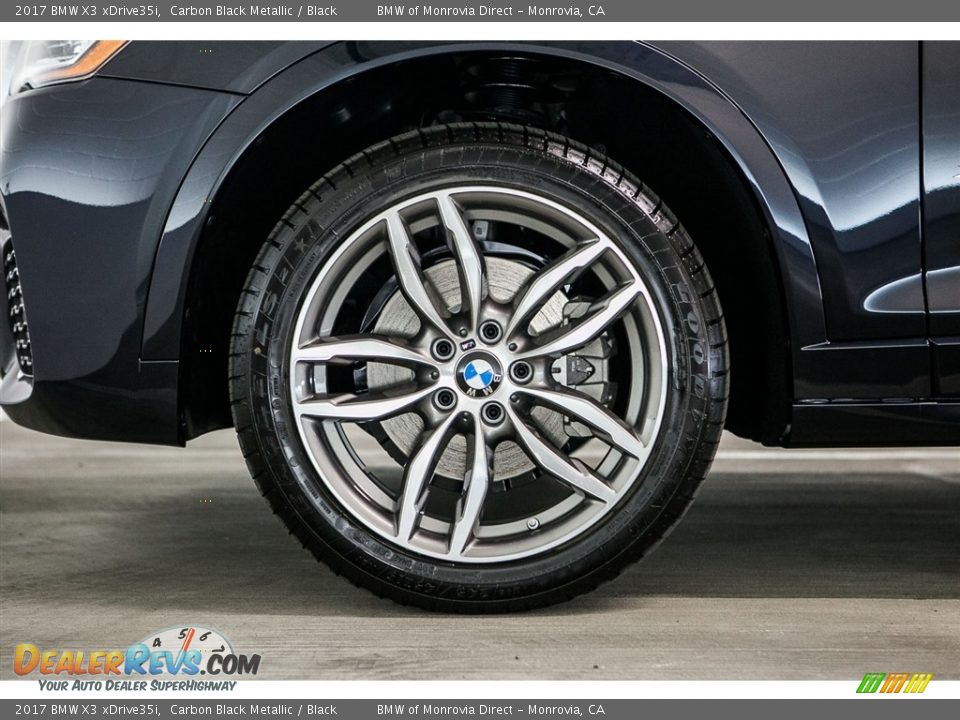 2017 BMW X3 xDrive35i Carbon Black Metallic / Black Photo #8