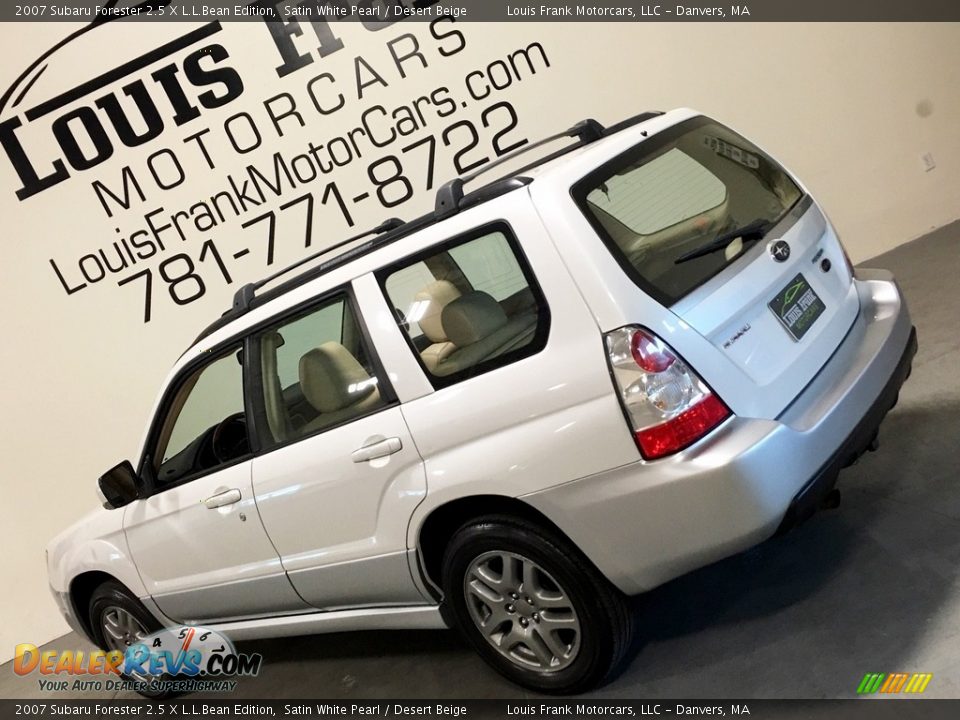 2007 Subaru Forester 2.5 X L.L.Bean Edition Satin White Pearl / Desert Beige Photo #18