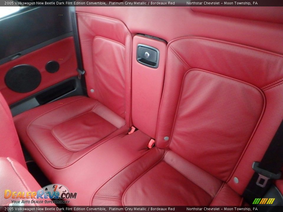 2005 Volkswagen New Beetle Dark Flint Edition Convertible Platinum Grey Metallic / Bordeaux Red Photo #9