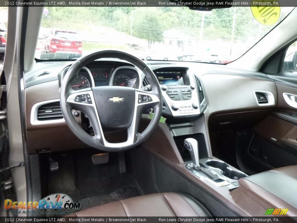 Brownstone/Jet Black Interior - 2012 Chevrolet Equinox LTZ AWD Photo #10