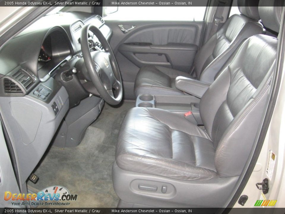 2005 Honda Odyssey EX-L Silver Pearl Metallic / Gray Photo #8