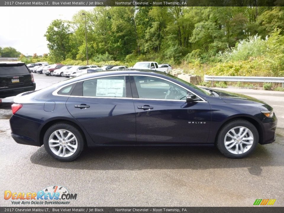 2017 Chevrolet Malibu LT Blue Velvet Metallic / Jet Black Photo #4
