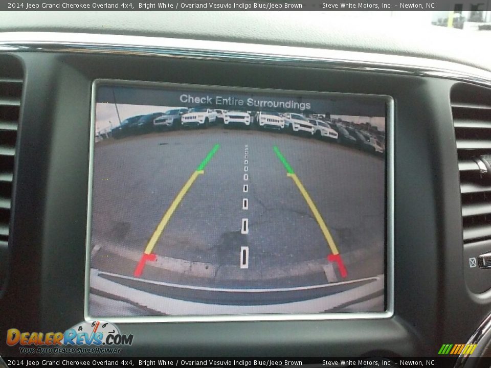 2014 Jeep Grand Cherokee Overland 4x4 Bright White / Overland Vesuvio Indigo Blue/Jeep Brown Photo #18