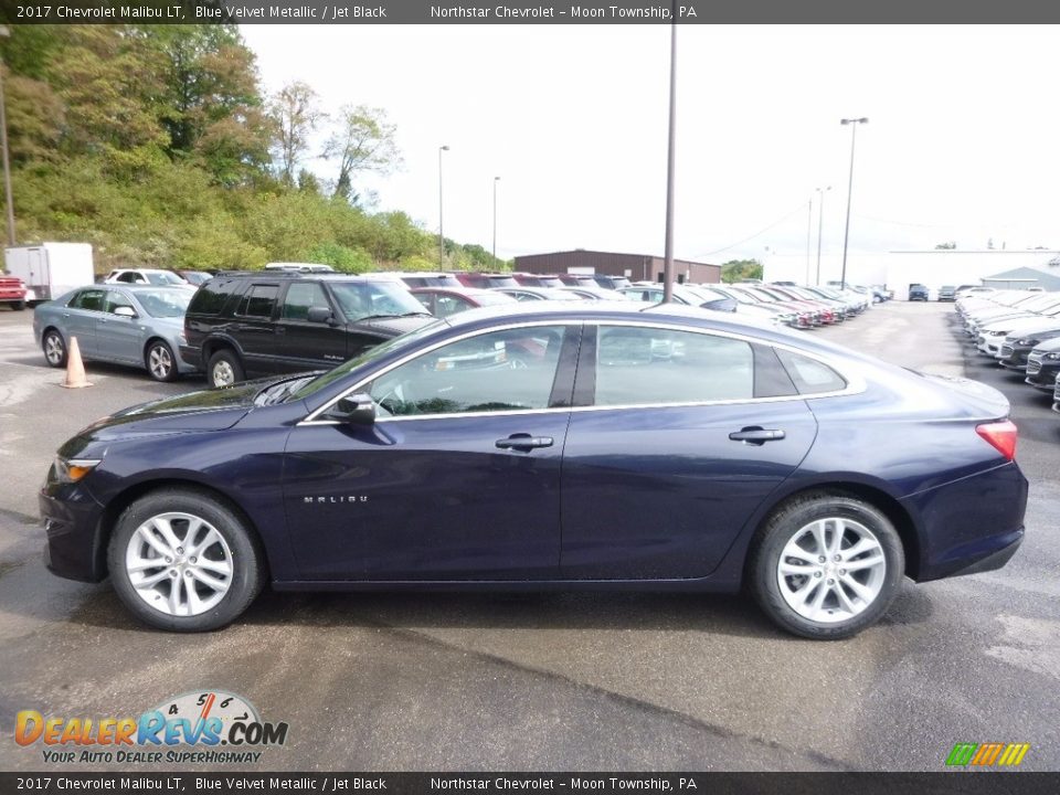 2017 Chevrolet Malibu LT Blue Velvet Metallic / Jet Black Photo #8