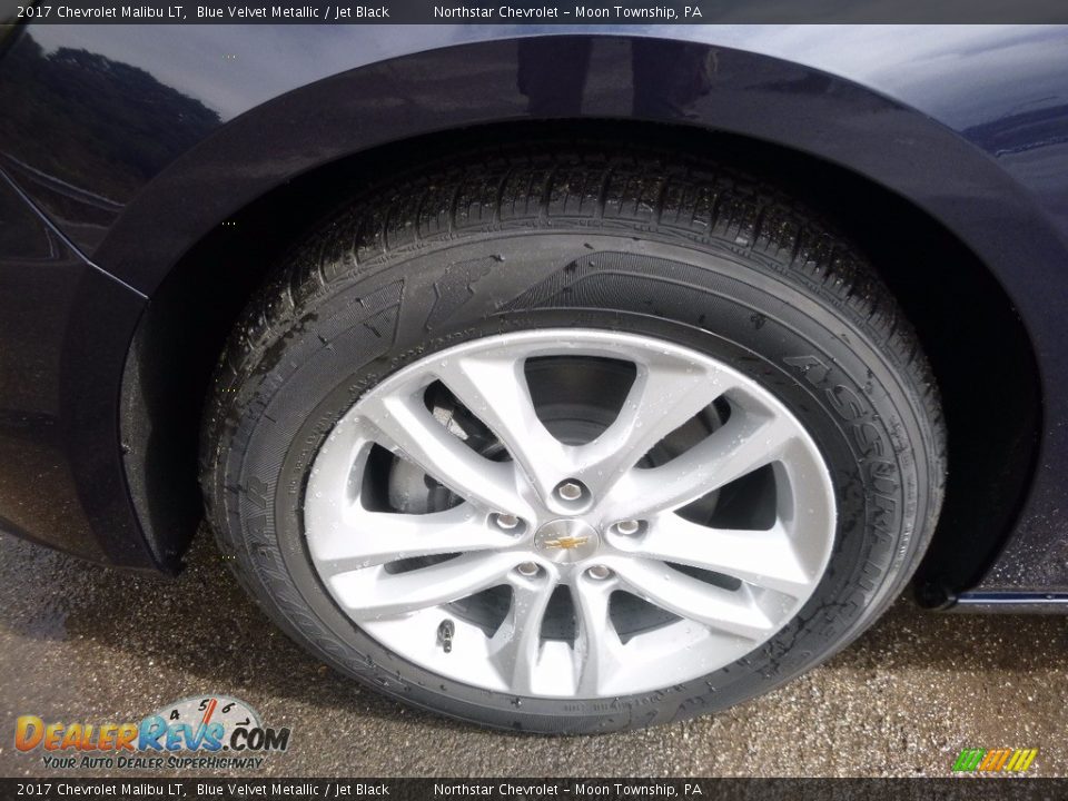 2017 Chevrolet Malibu LT Blue Velvet Metallic / Jet Black Photo #9