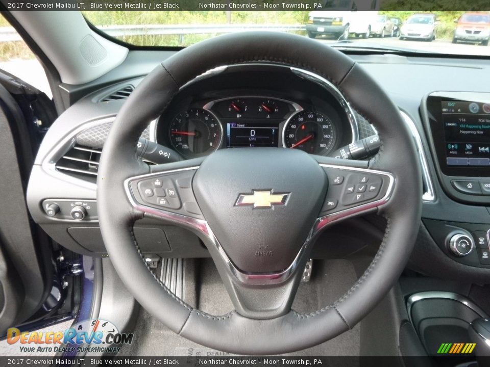 2017 Chevrolet Malibu LT Blue Velvet Metallic / Jet Black Photo #16