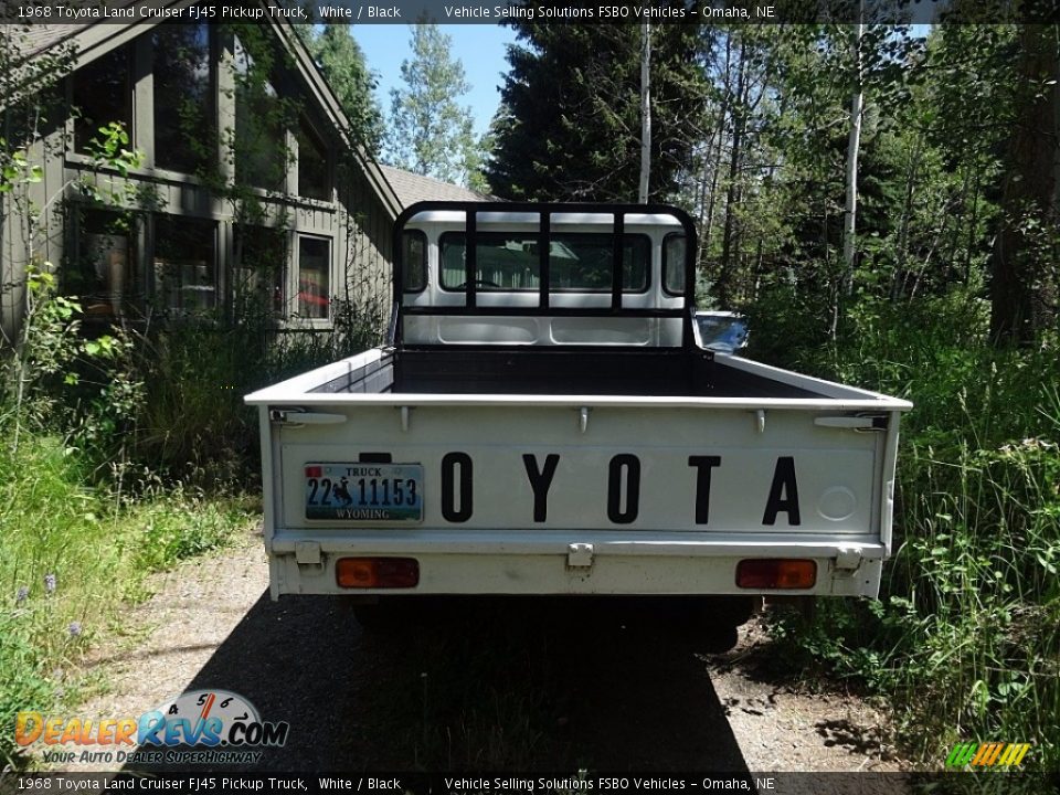 1968 Toyota Land Cruiser FJ45 Pickup Truck White / Black Photo #4