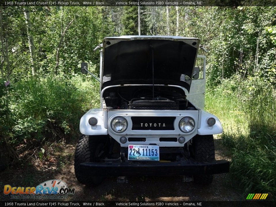 1968 Toyota Land Cruiser FJ45 Pickup Truck White / Black Photo #7