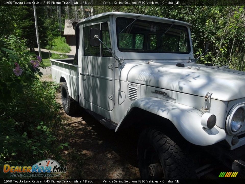 1968 Toyota Land Cruiser FJ45 Pickup Truck White / Black Photo #9