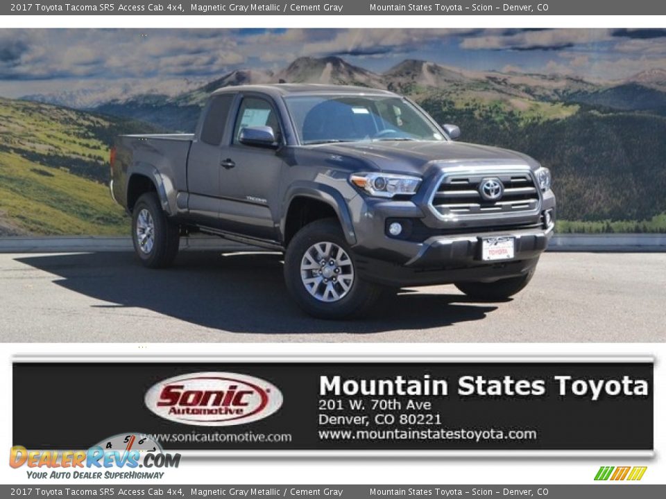 2017 Toyota Tacoma SR5 Access Cab 4x4 Magnetic Gray Metallic / Cement Gray Photo #1